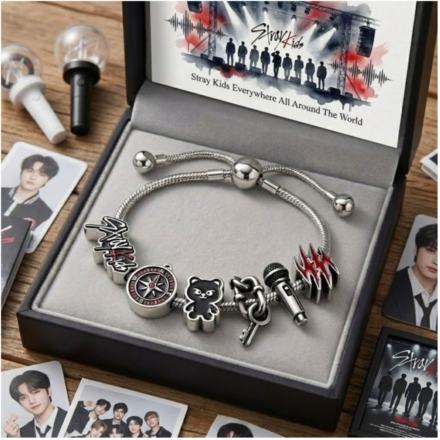 World Tour Edition 2026 Adjustable Charm Bracelet — STAY